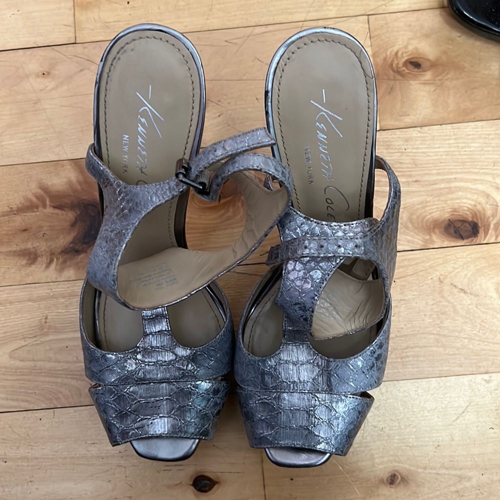 Silver Kenneth Cole Heels